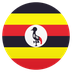 How Flag: Uganda emoji looks on Joypixels.