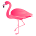 How Flamingo emoji looks on Joypixels.