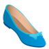 Bagaimana Flat Shoe emoji terlihat di Joypixels.