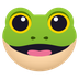 How Frog emoji looks on Joypixels.