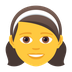 How Girl emoji looks on Joypixels.