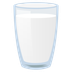 How Glass of Milk emoji looks on Joypixels.