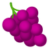 Bagaimana Grapes emoji terlihat di Joypixels.