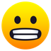 How Grimacing Face emoji looks on Joypixels.