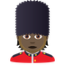 Bagaimana Guard: Dark Skin Tone emoji terlihat di Joypixels.