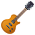 Bagaimana Guitar emoji terlihat di Joypixels.