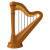 Πώς φαίνεται το emoji Άρπα στο Joypixels.