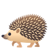 How Hedgehog emoji looks on Joypixels.