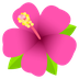 Bagaimana Hibiscus emoji terlihat di Joypixels.