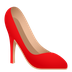 Bagaimana High-Heeled Shoe emoji terlihat di Joypixels.