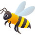 How Honeybee emoji looks on Joypixels.