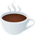 Bagaimana Hot Beverage emoji terlihat di Joypixels.