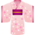 How Kimono emoji looks on Joypixels.