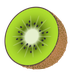 How Kiwi Fruit emoji looks on Joypixels.