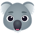 How Koala emoji looks on Joypixels.