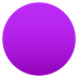 Bagaimana Purple Circle emoji terlihat di Joypixels.