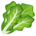 Bagaimana Leafy Green emoji terlihat di Joypixels.