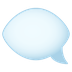 How Left Speech Bubble emoji looks on Joypixels.