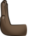 How Leftwards Pushing Hand: Dark Skin Tone emoji looks on Joypixels.