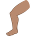 How Leg: Medium Skin Tone emoji looks on Joypixels.