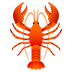 Bagaimana Lobster emoji terlihat di Joypixels.