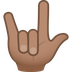 How Love-You Gesture: Medium Skin Tone emoji looks on Joypixels.