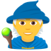 How Mage emoji looks on Joypixels.