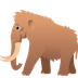 Bagaimana Mammoth emoji terlihat di Joypixels.