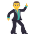 How Man Dancing emoji looks on Joypixels.