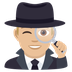 Bagaimana Man Detective: Medium-Light Skin Tone emoji terlihat di Joypixels.