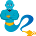 Bagaimana Man Genie emoji terlihat di Joypixels.