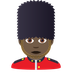 Bagaimana Man Guard: Dark Skin Tone emoji terlihat di Joypixels.