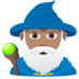 How Man Mage: Medium Skin Tone emoji looks on Joypixels.