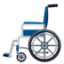 How Manual Wheelchair emoji looks on Joypixels.