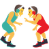 Bagaimana Men Wrestling emoji terlihat di Joypixels.