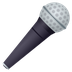 Bagaimana Microphone emoji terlihat di Joypixels.