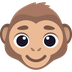 How Monkey Face emoji looks on Joypixels.