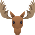 How Moose emoji looks on Joypixels.