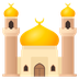 Bagaimana Mosque emoji terlihat di Joypixels.