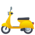 Bagaimana Motor Scooter emoji terlihat di Joypixels.