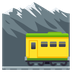 How Mountain Railway emoji looks on Joypixels.