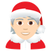 Bagaimana Mx Claus: Light Skin Tone emoji terlihat di Joypixels.