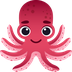 How Octopus emoji looks on Joypixels.