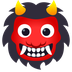 How Ogre emoji looks on Joypixels.