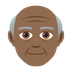 How Old Man: Medium-Dark Skin Tone emoji looks on Joypixels.