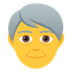 How Older Person emoji looks on Joypixels.