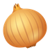 How Onion emoji looks on Joypixels.