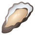 Bagaimana Oyster emoji terlihat di Joypixels.