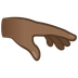 How Palm Down Hand: Medium-Dark Skin Tone emoji looks on Joypixels.