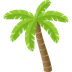 How Palm Tree emoji looks on Joypixels.